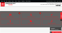 Desktop Screenshot of landersmclartytoyota.com